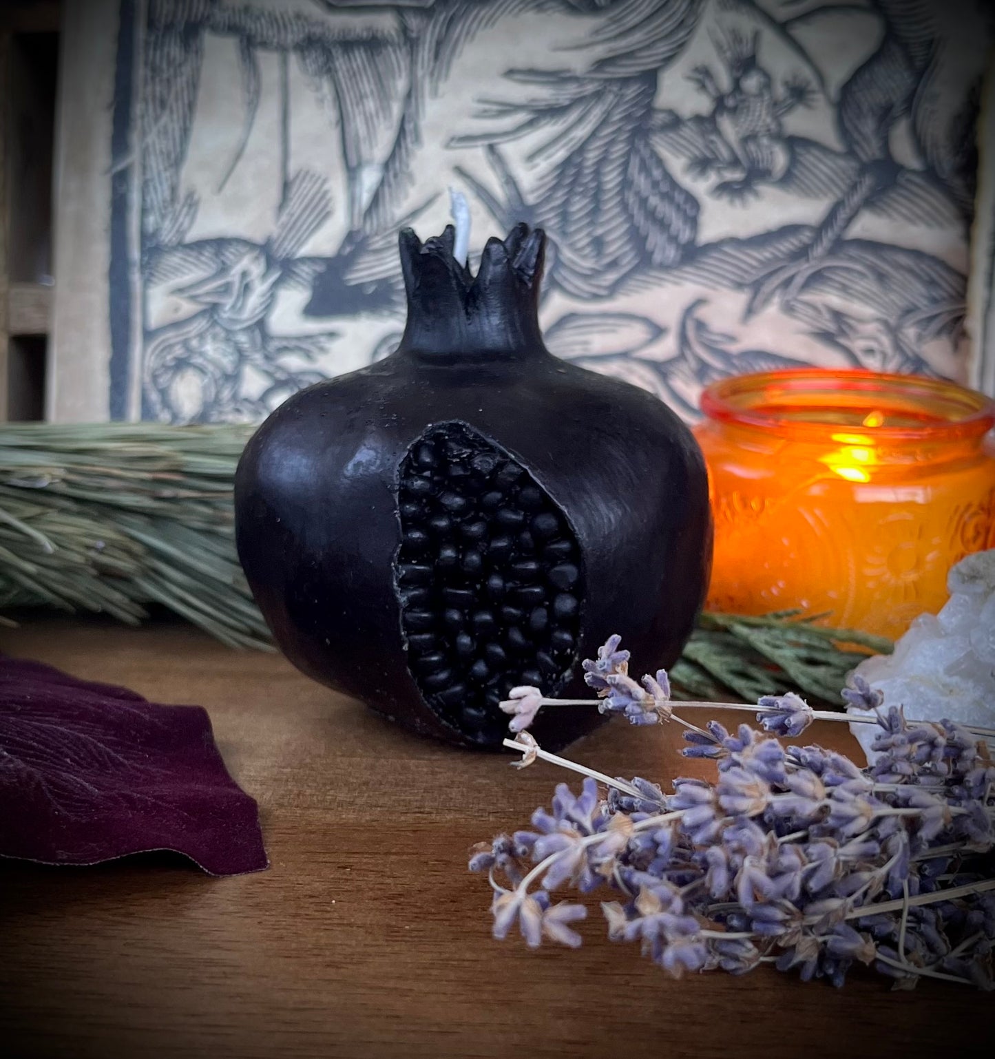 Persephone’s Pomegranate Candle