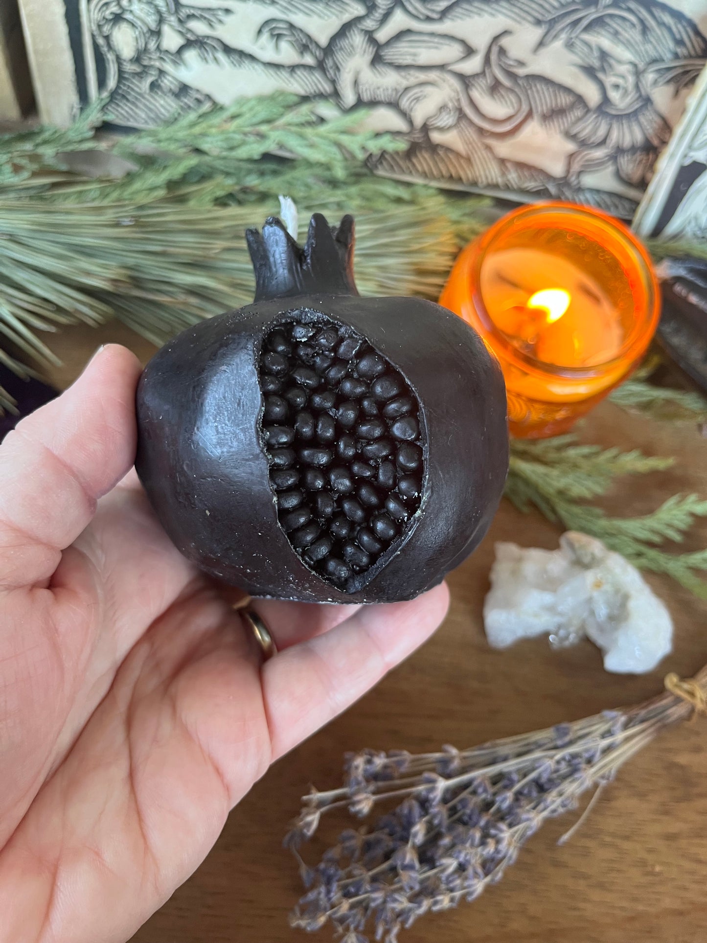 Persephone’s Pomegranate Candle