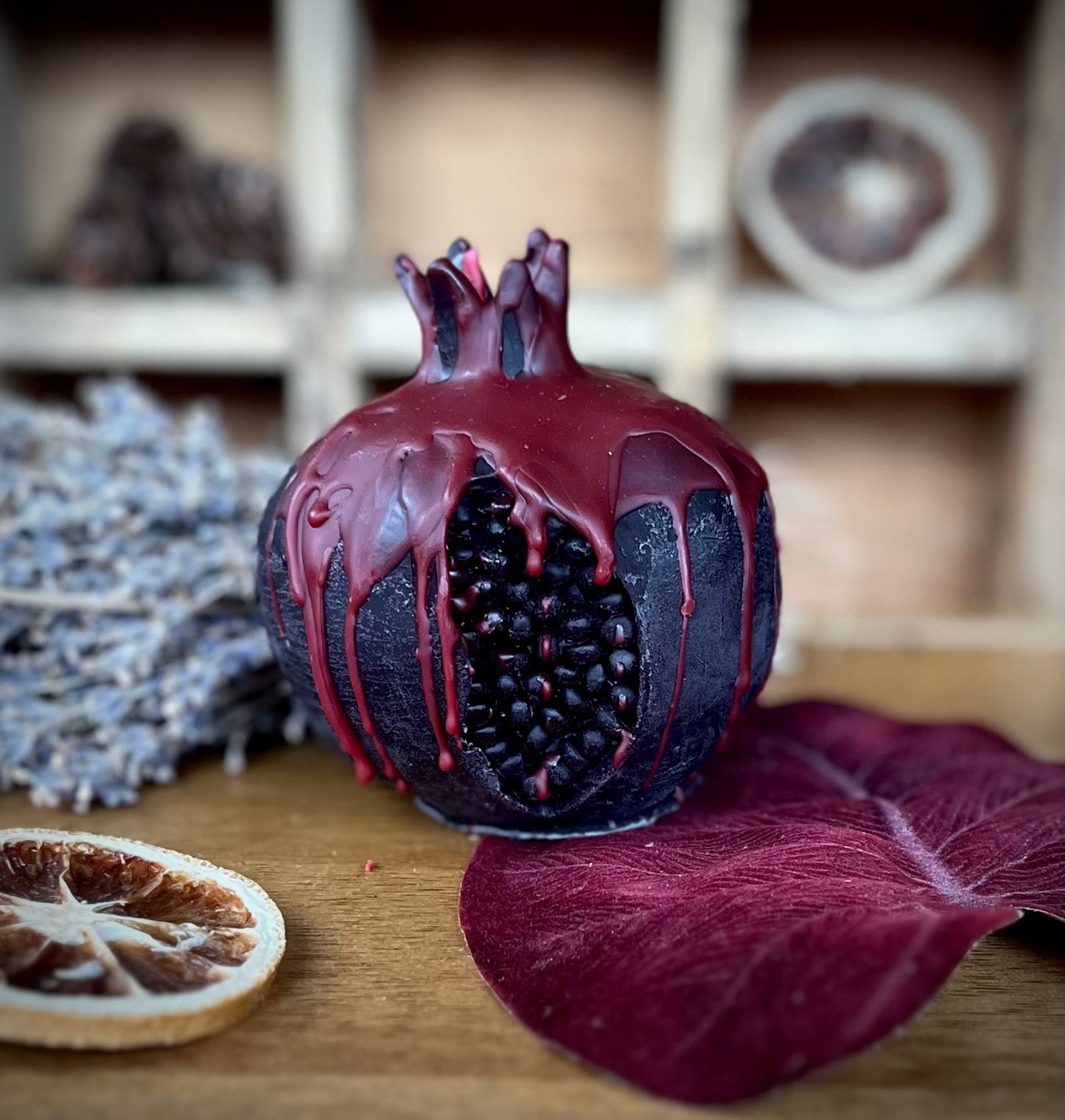 Persephone’s Pomegranate Candle