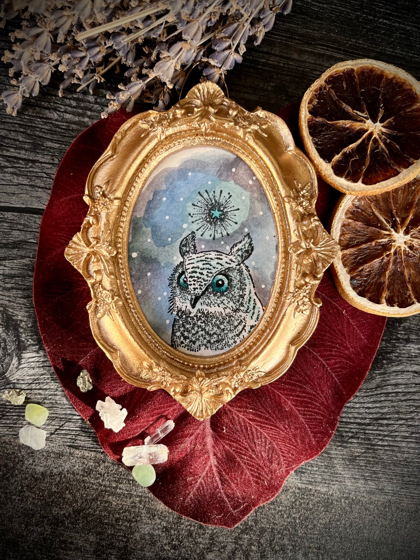 Owl mini painting