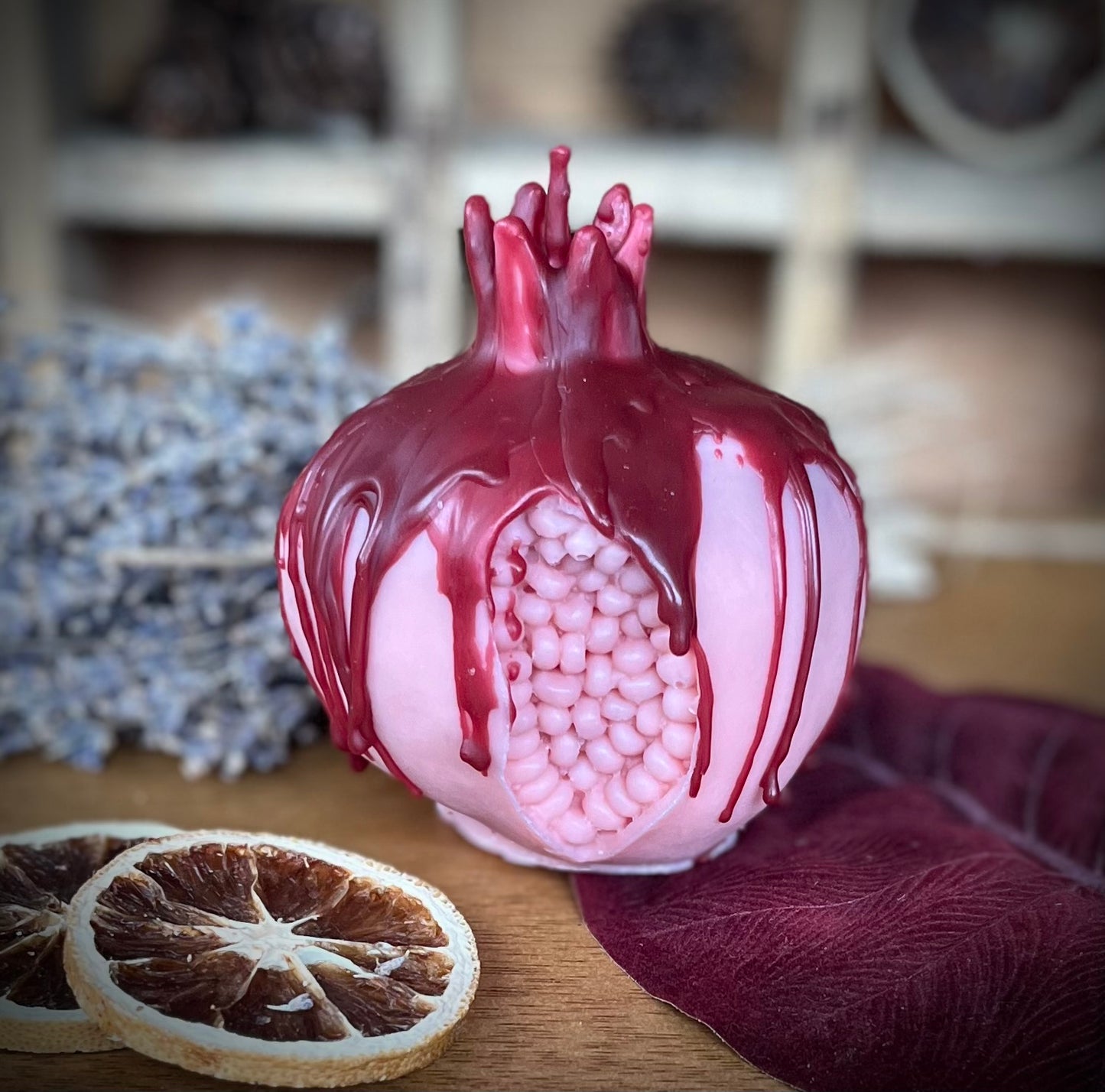 Persephone’s Pomegranate Candle
