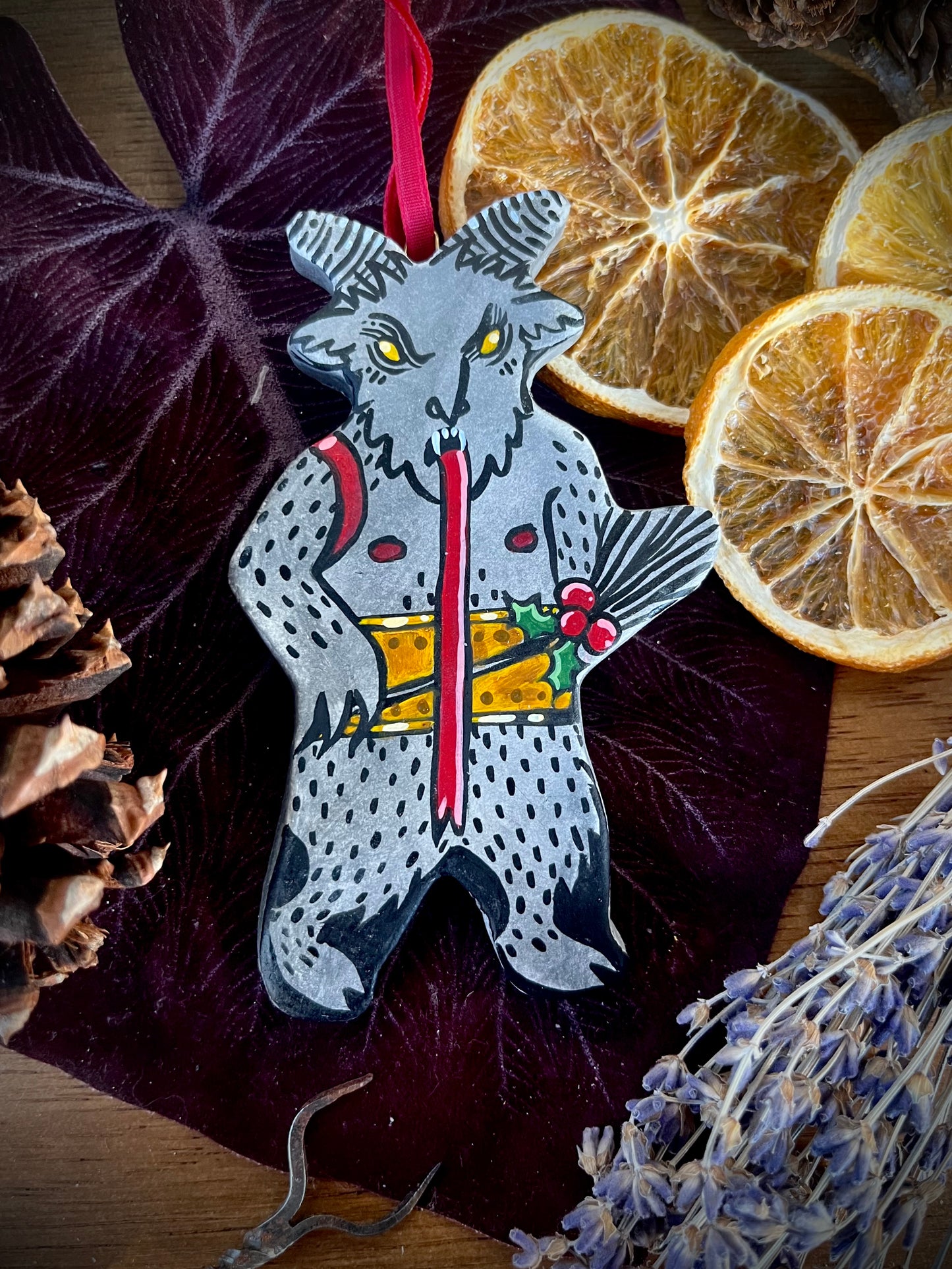 Krampus wall hanging/ornament