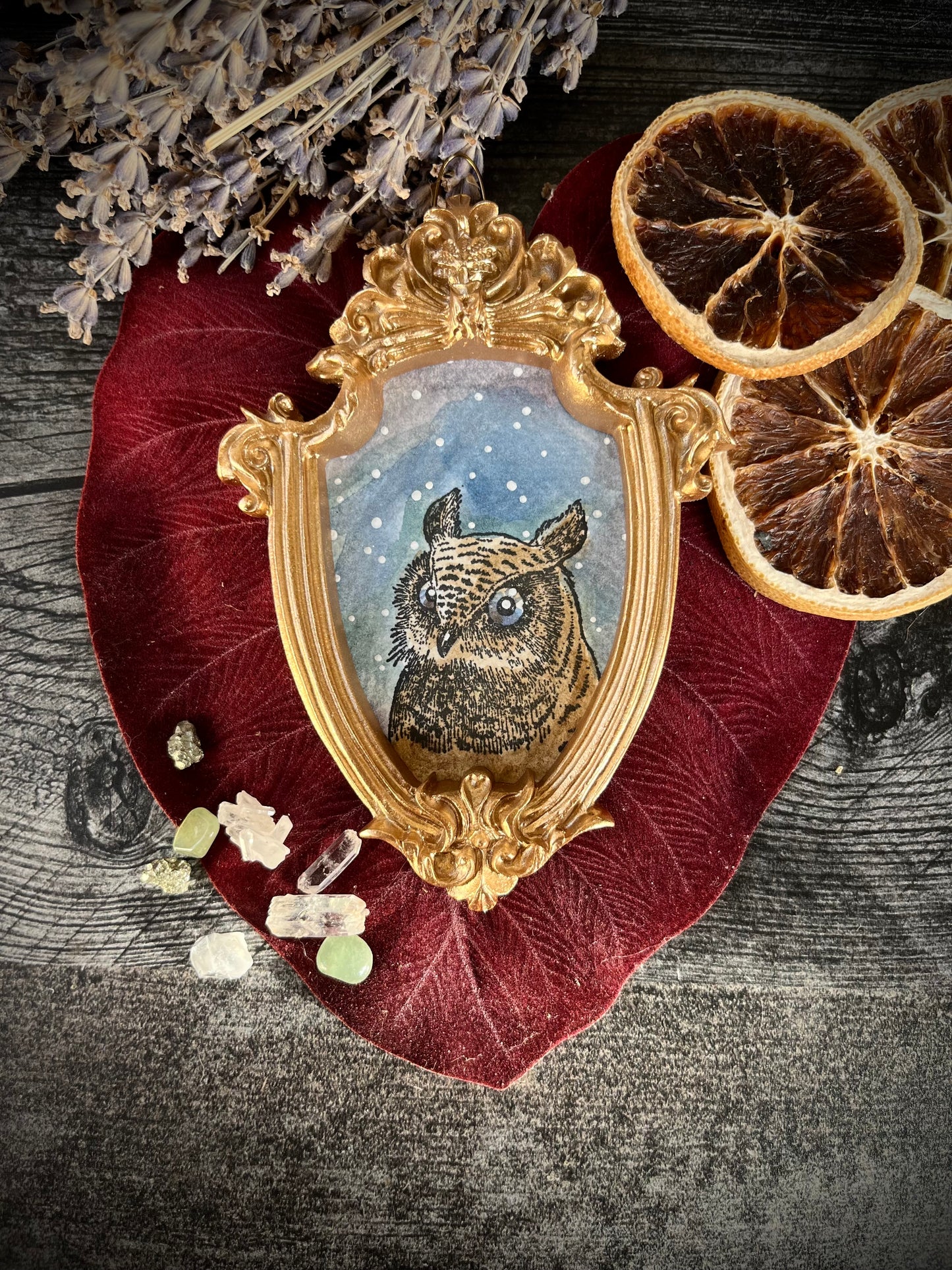 Owl mini painting