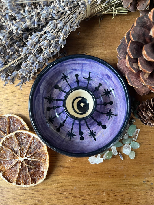 Spellwork Candle and Herb holder