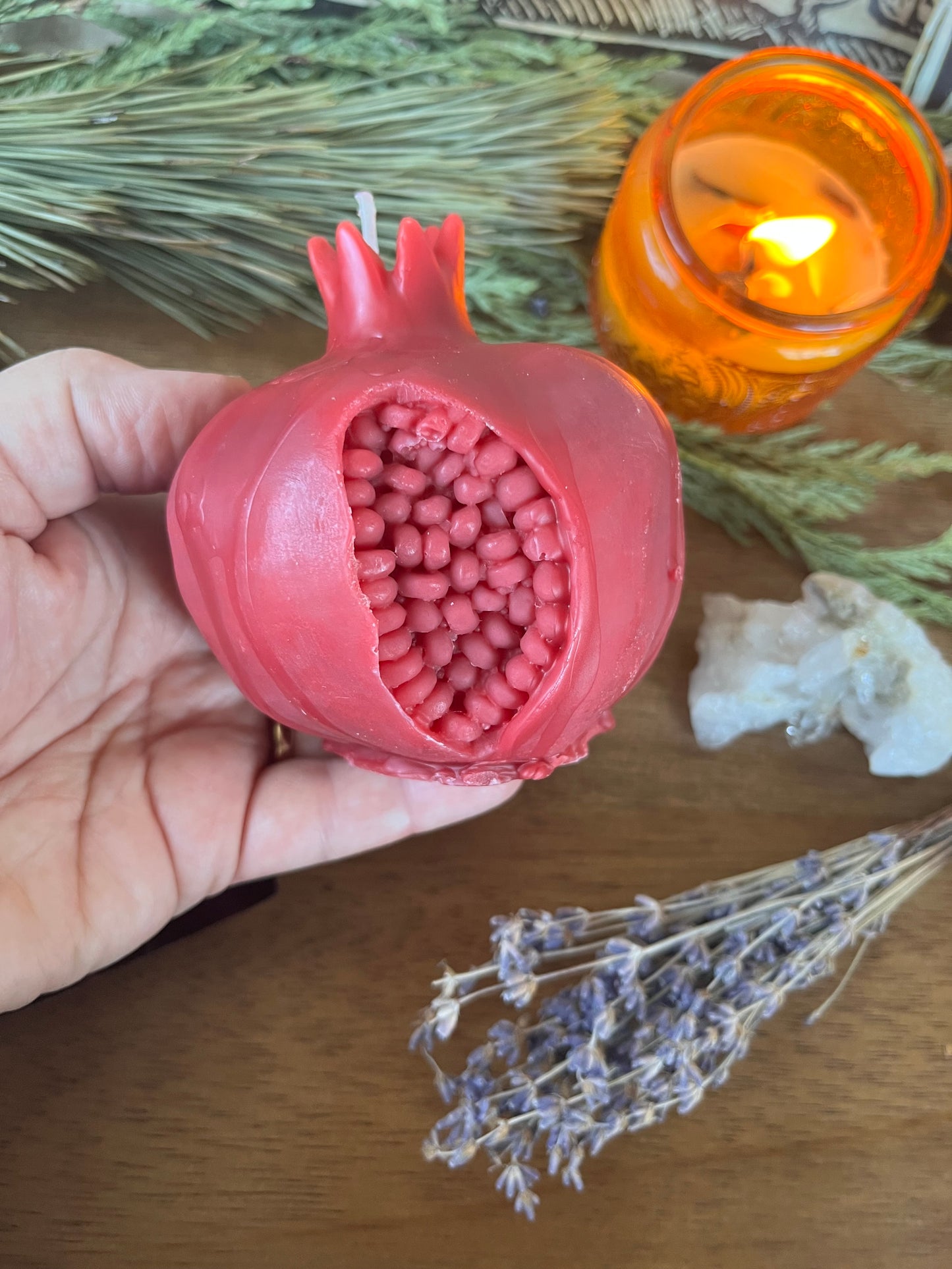 Persephone’s Pomegranate Candle