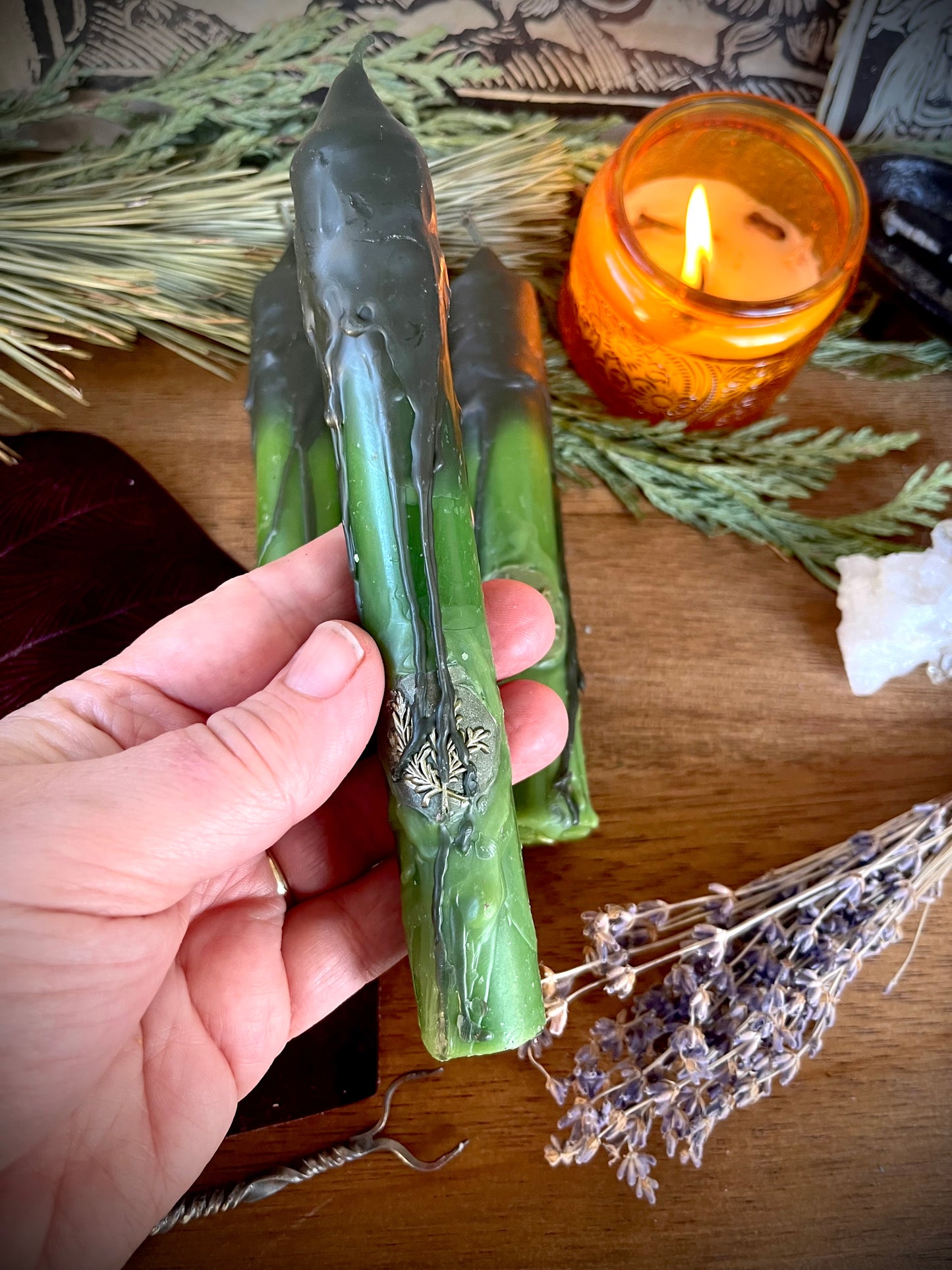 Ground into the Earth Candles - Set of 2