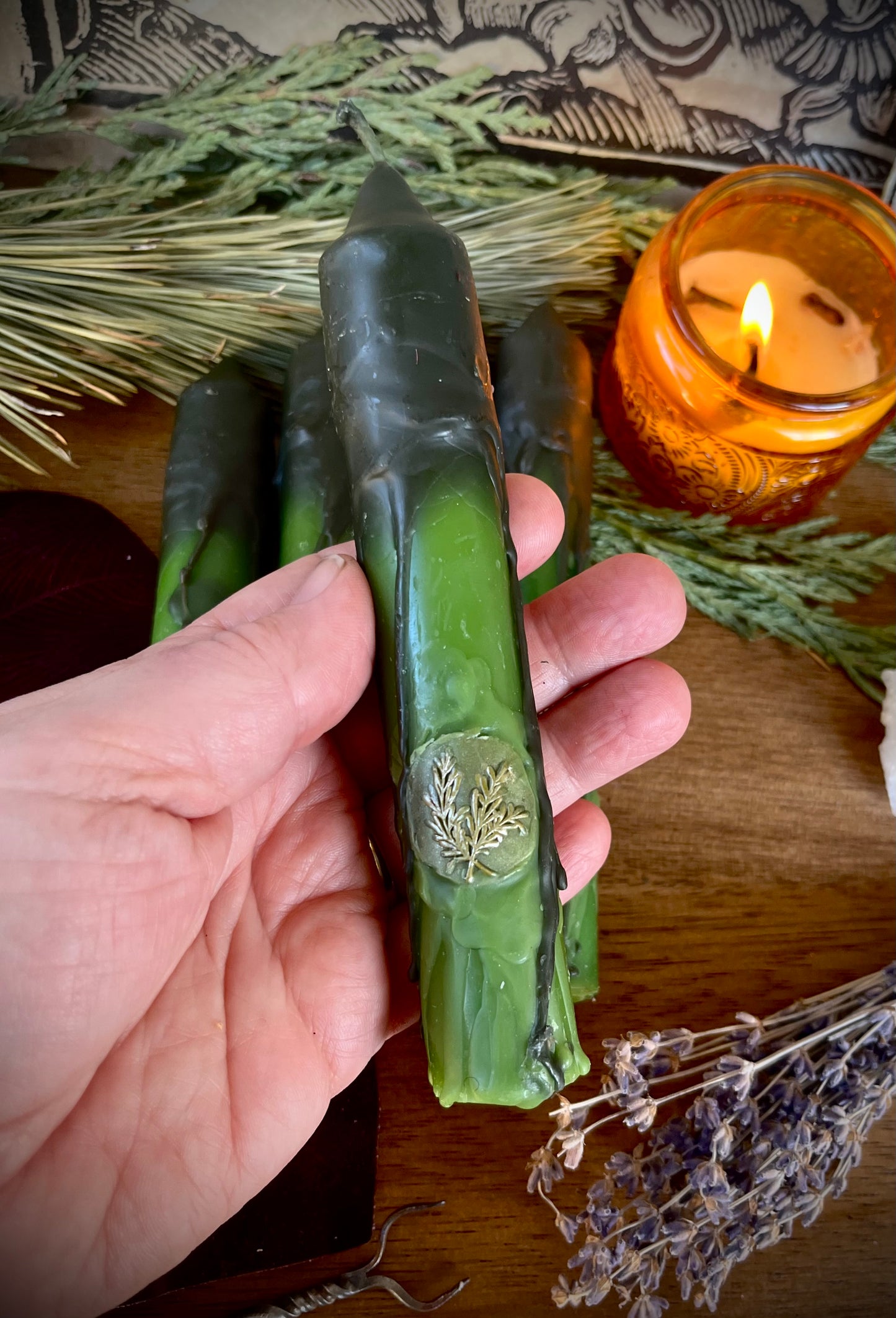 Ground into the Earth Candles - Set of 2
