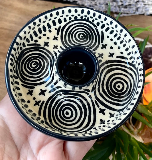 Spellwork Candle and Herb holder