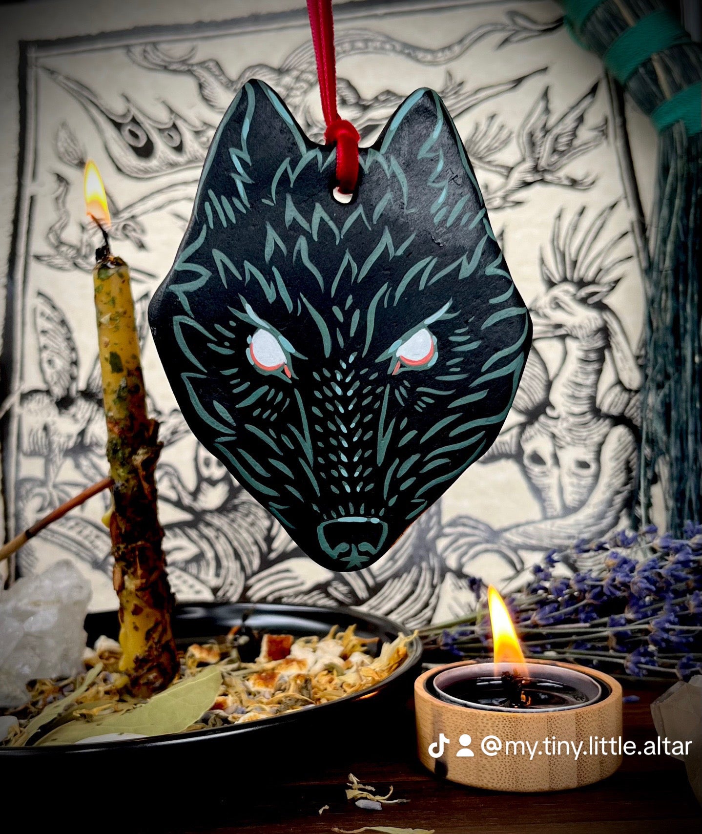 Wolf altar art
