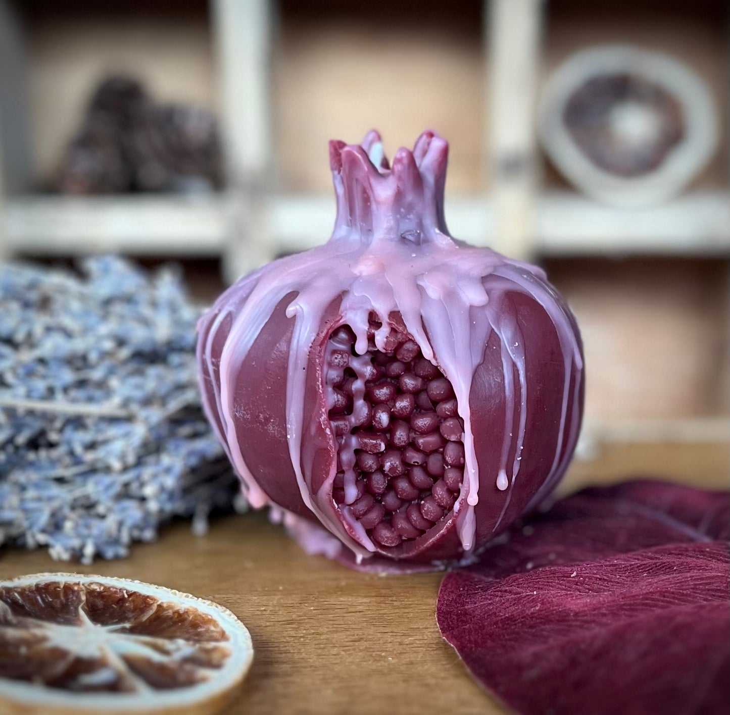 Persephone’s Pomegranate Candle