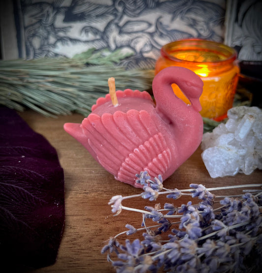 Aphrodite Swan Candle
