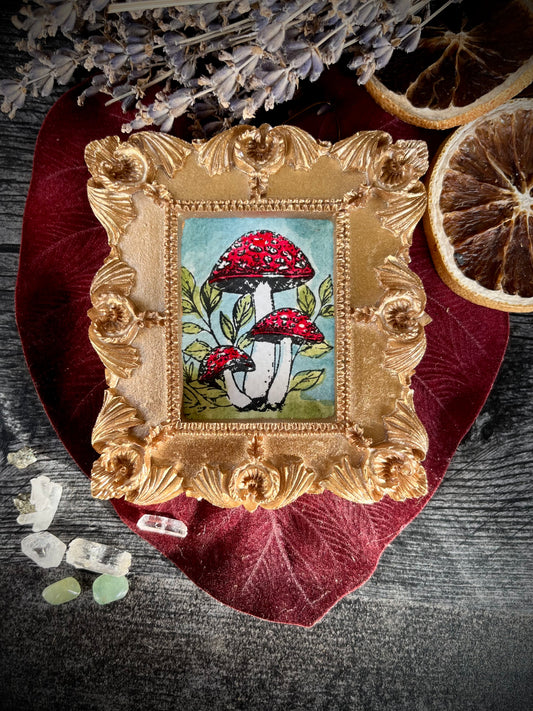 (Copy) Amanita muscaria mini painting